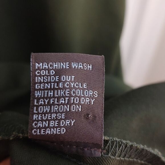 J. McLaughlin Wrap Dress 3/4 Length Sleeves Notched Lapel Green Size L - Picture 11 of 11